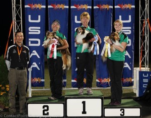 Joan and Neil on Podium